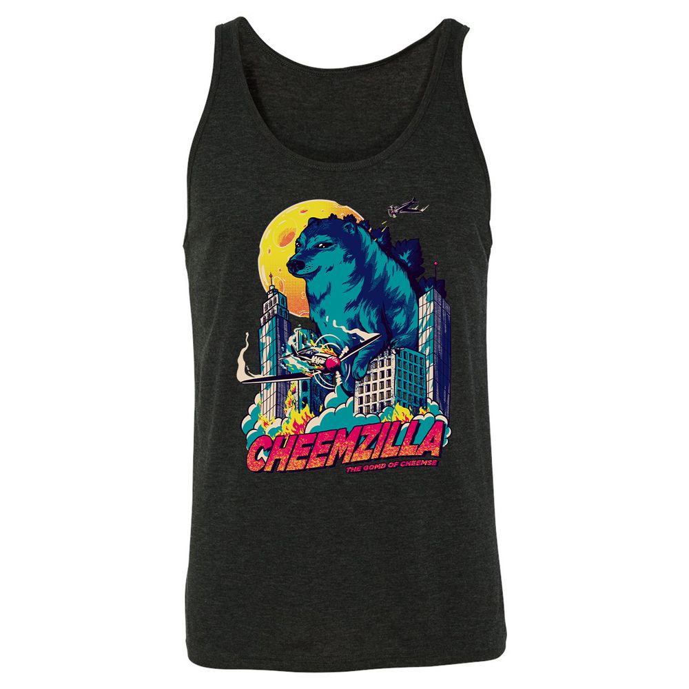Unisex Jersey Tank - 1KPN8UCV - Charcoal Black Triblend - 5