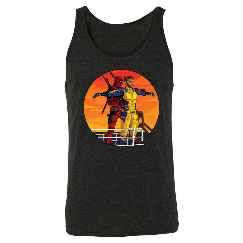 Unisex Jersey Tank - UZZE4ZZ1 - Charcoal Black Triblend - 5