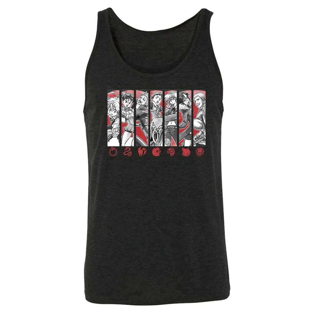 Unisex Jersey Tank - B7HT5QTJ - Charcoal Black Triblend - 5