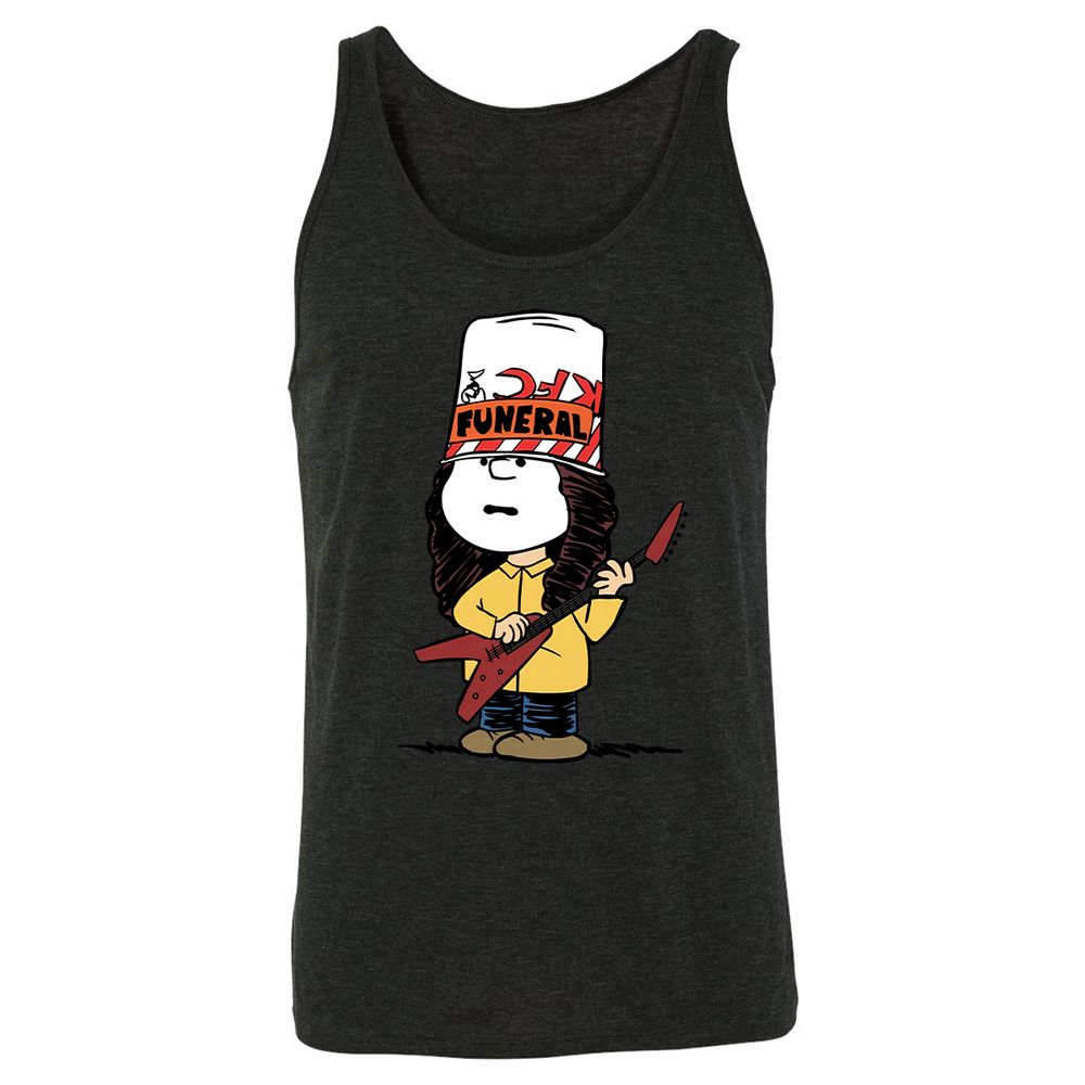Unisex Jersey Tank - PKR7P895 - Charcoal Black Triblend - 5