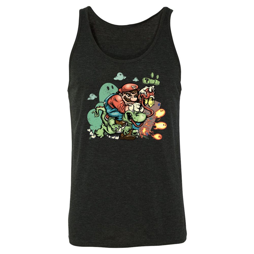 Unisex Jersey Tank - XHQXTQ81 - Charcoal Black Triblend - 5