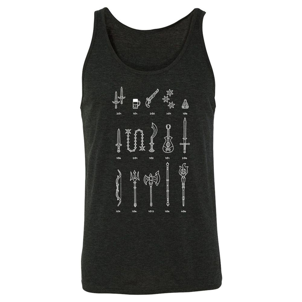 Unisex Jersey Tank - 7ABYYCYS - Charcoal Black Triblend - 5