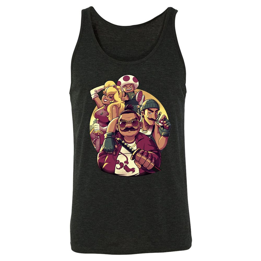 Unisex Jersey Tank - UDQEB1JH - Charcoal Black Triblend - 5