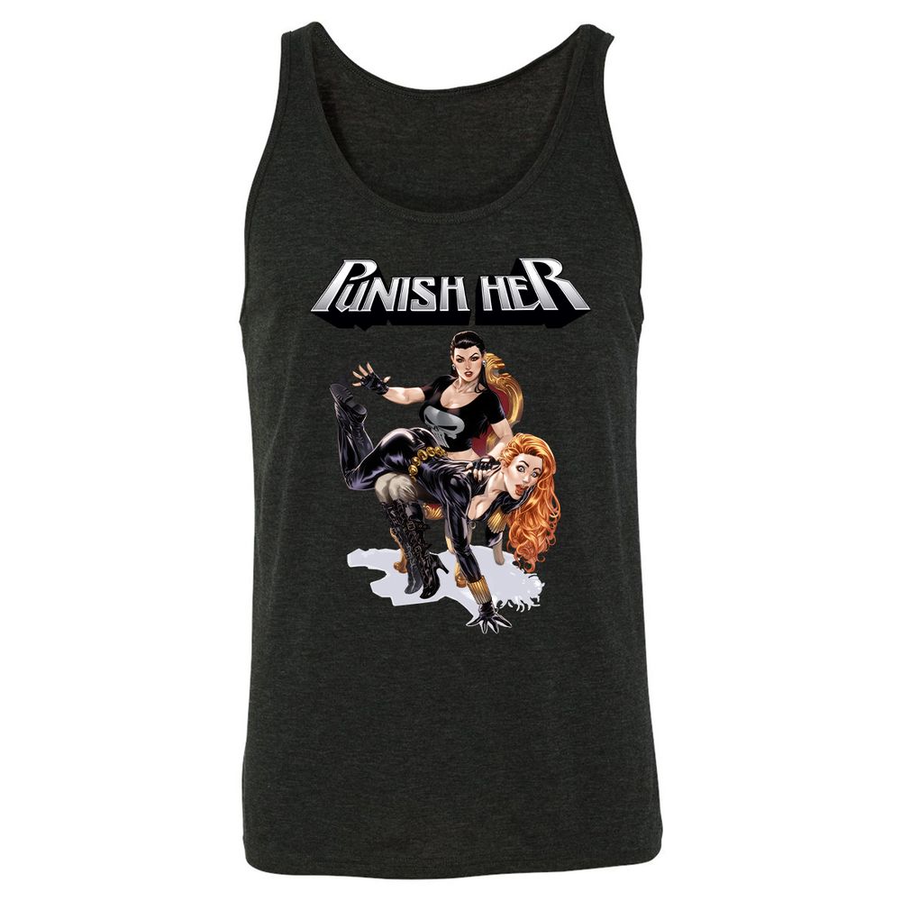 Unisex Jersey Tank - DAHESTQZ - Charcoal Black Triblend - 5