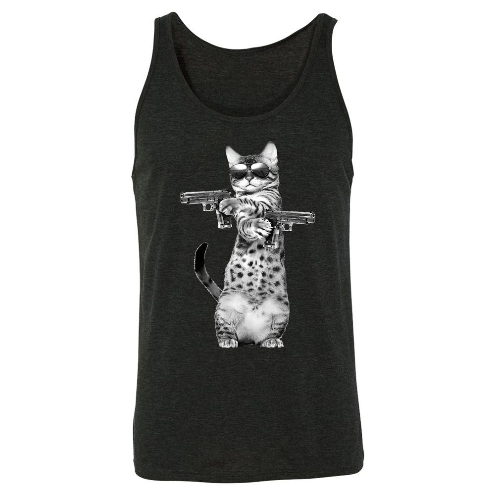 Unisex Jersey Tank - ED9XWJDL - Charcoal Black Triblend - 5