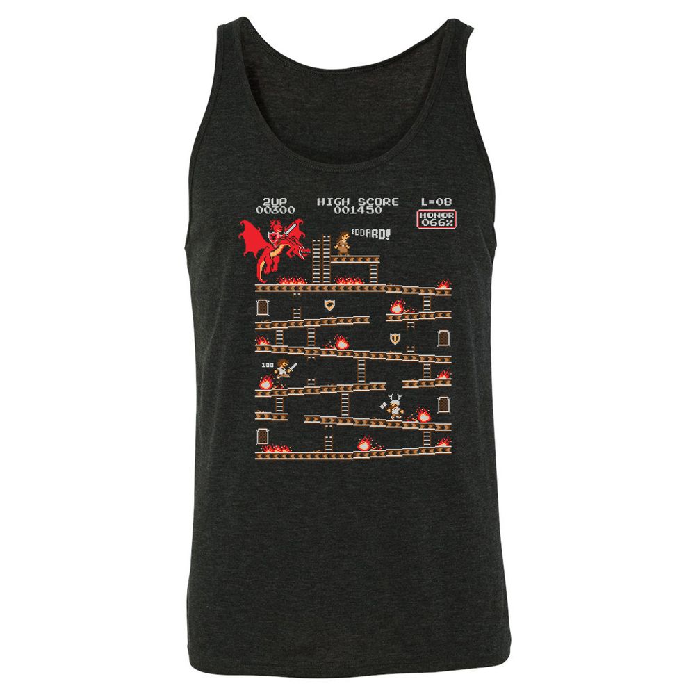 Unisex Jersey Tank - B4NC4TLJ - Charcoal Black Triblend - 5
