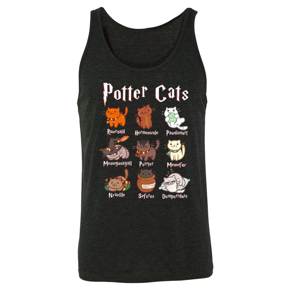 Unisex Jersey Tank - 6T4HSBN2 - Charcoal Black Triblend - 5