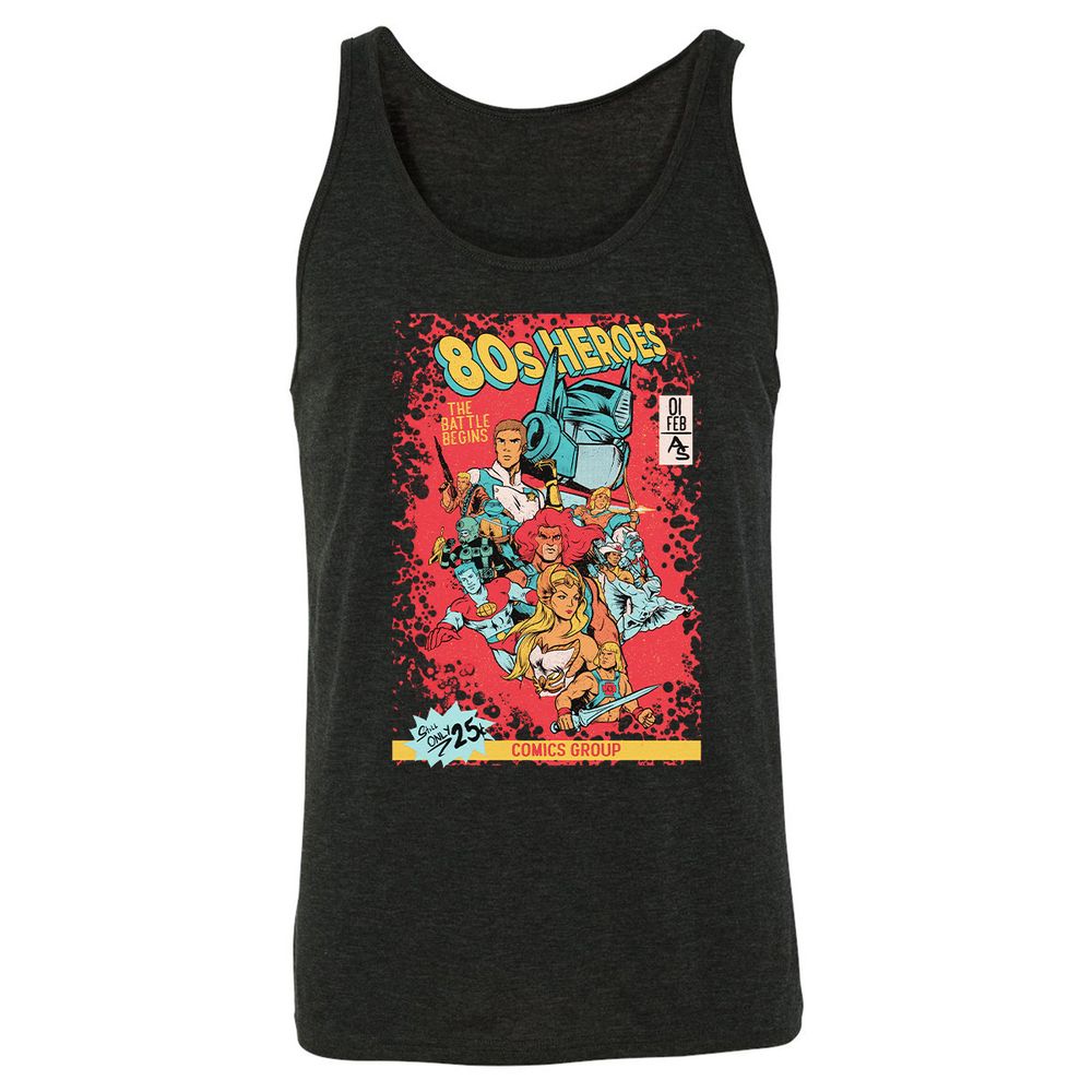 Unisex Jersey Tank - NTD8QGL3 - Charcoal Black Triblend - 5