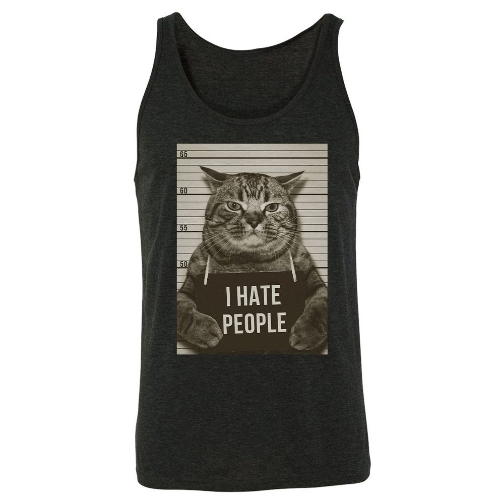 Unisex Jersey Tank - DUDYHZSR - Charcoal Black Triblend - 5
