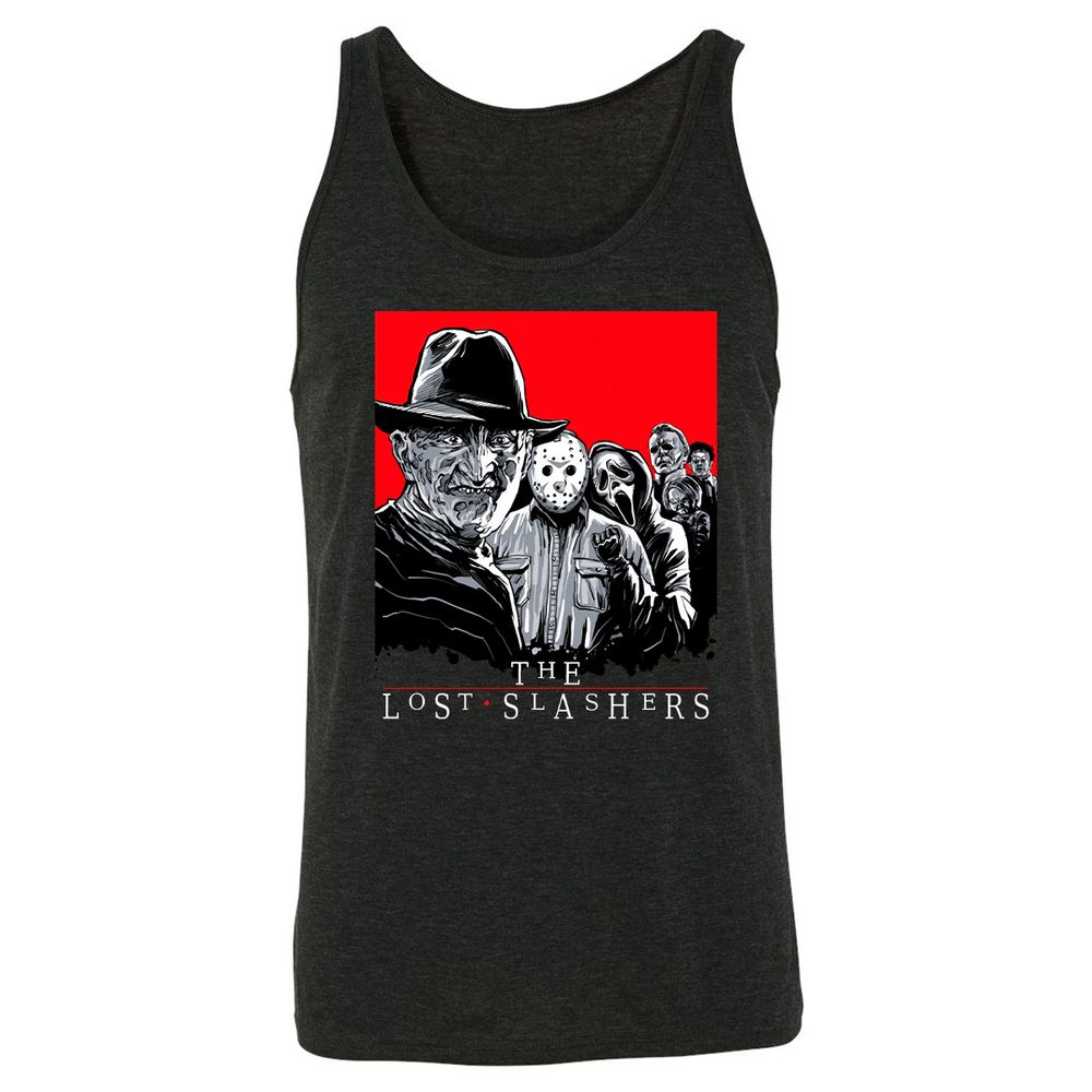 Unisex Jersey Tank - 7QT1N97R - Charcoal Black Triblend - 5