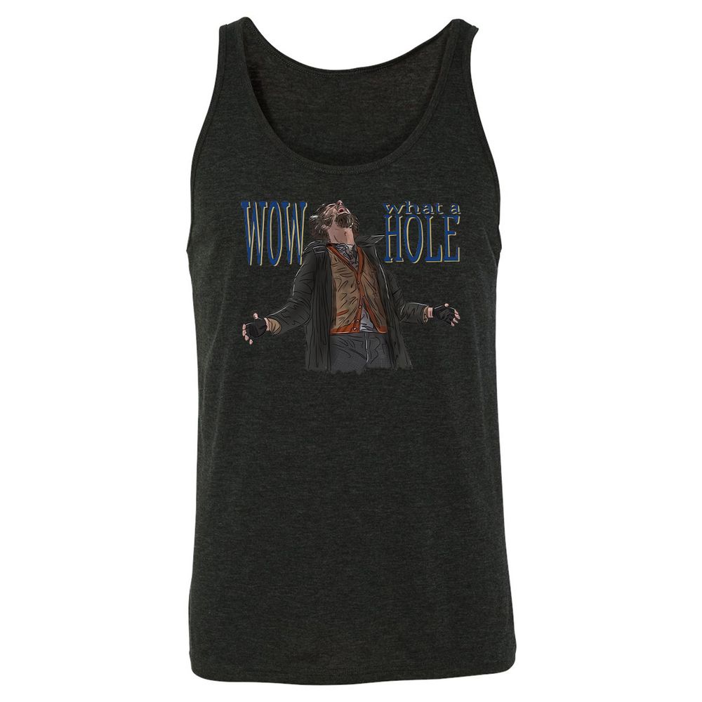 Wow! What a hole! - Charcoal Black Triblend - 5