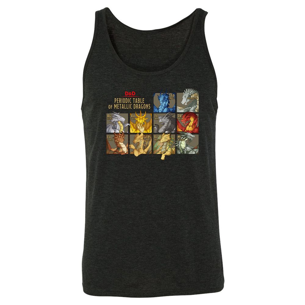 Unisex Jersey Tank - 74A3V22G - Charcoal Black Triblend - 5