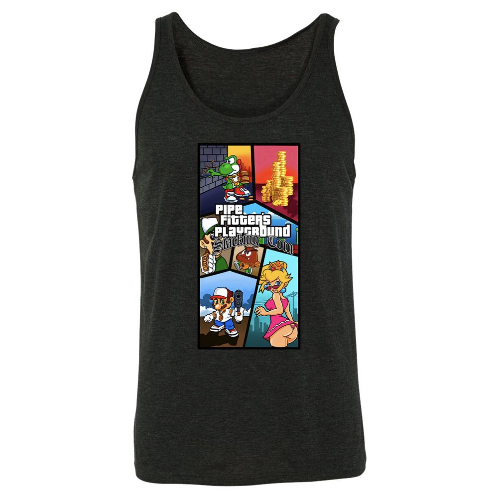 Unisex Jersey Tank - MXWF4QEN - Charcoal Black Triblend - 5