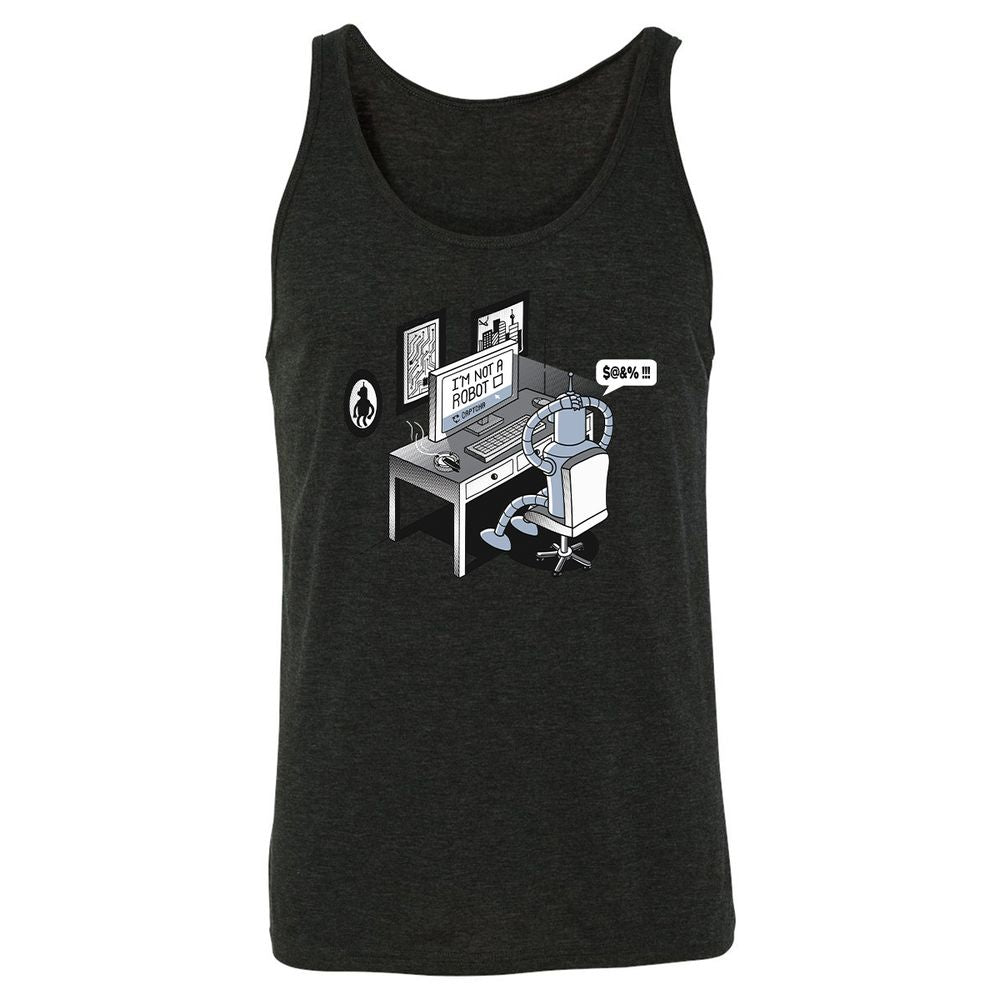 Unisex Jersey Tank - PFQBG3ZW - Charcoal Black Triblend - 5
