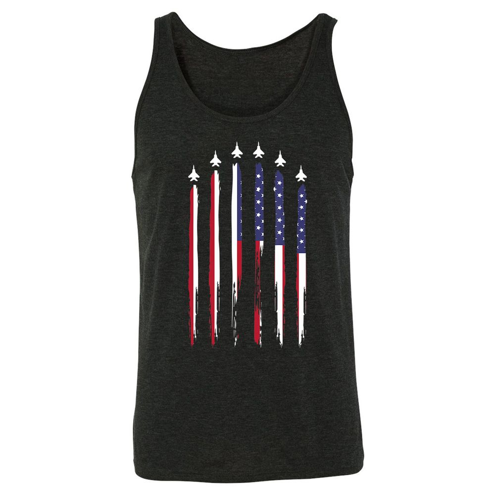 Unisex Jersey Tank - R2PBZ1UG - Charcoal Black Triblend - 5