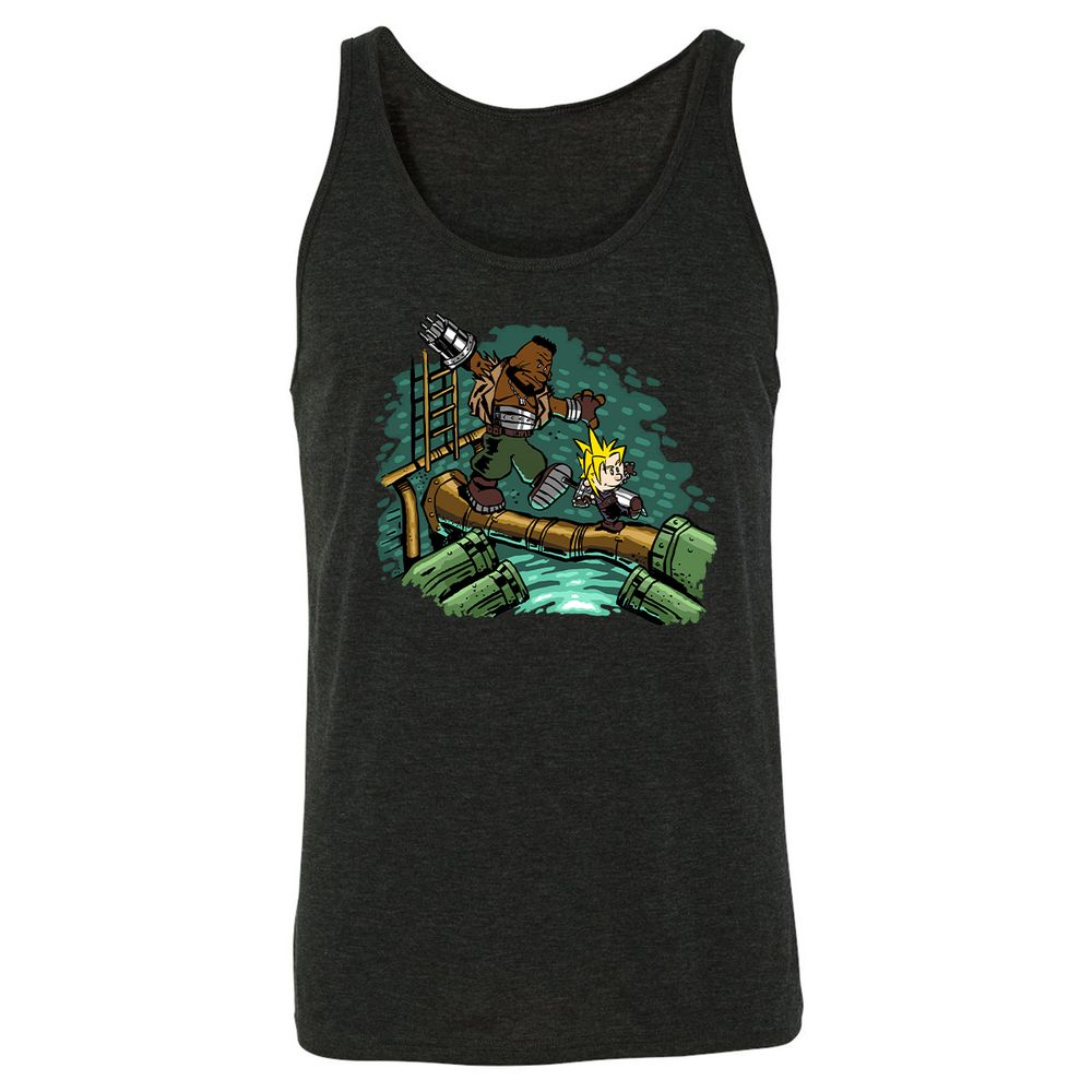 Unisex Jersey Tank - 25R73XMF - Charcoal Black Triblend - 5