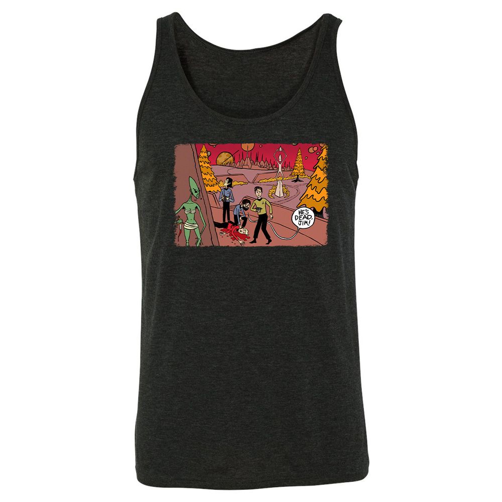 Unisex Jersey Tank - D4CBZUDT - Charcoal Black Triblend - 5
