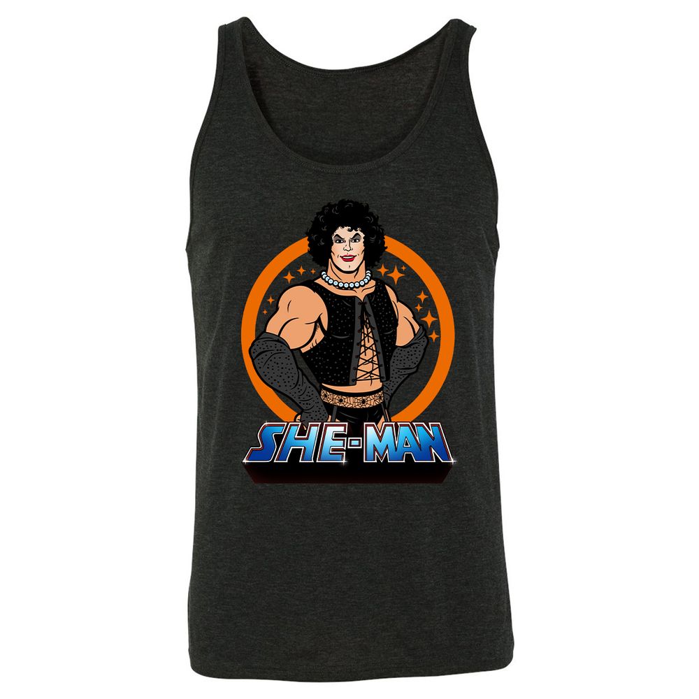 Unisex Jersey Tank - ZD87KSJM - Charcoal Black Triblend - 5
