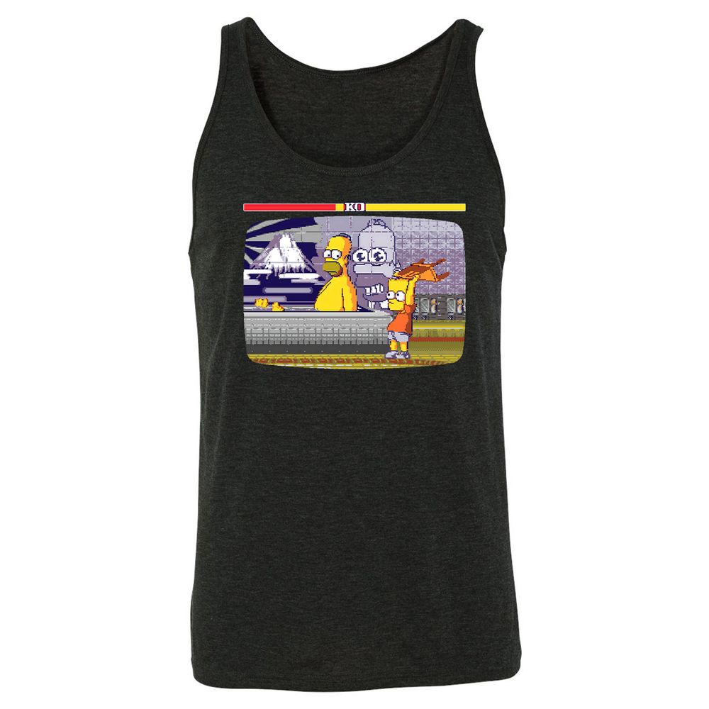 Unisex Jersey Tank - USQB4TE4 - Charcoal Black Triblend - 5