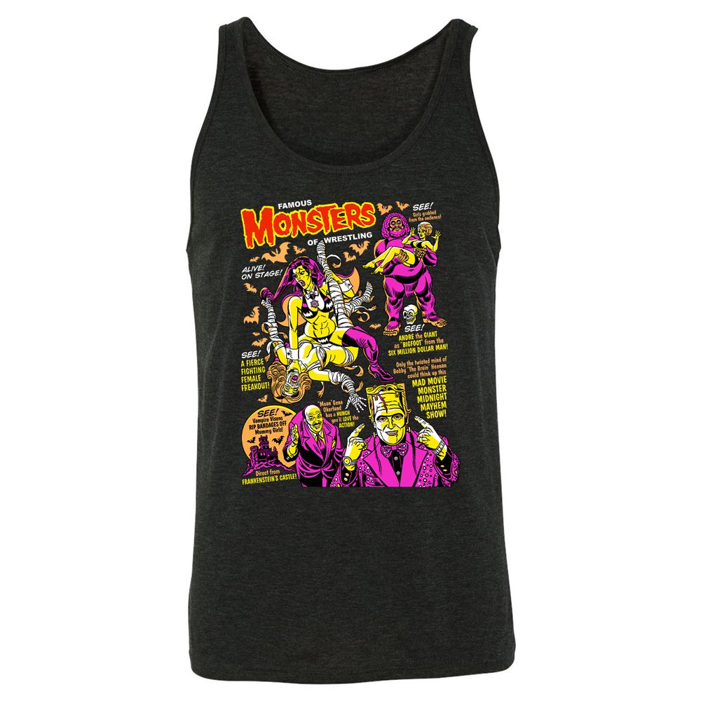 Unisex Jersey Tank - 7K7FUXVU - Charcoal Black Triblend - 5