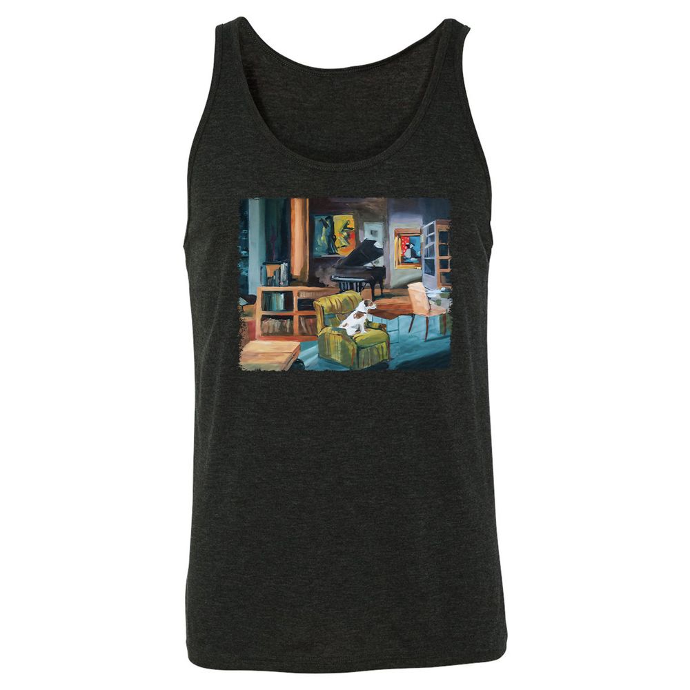 Unisex Jersey Tank - Z4JZ9E54 - Charcoal Black Triblend - 5