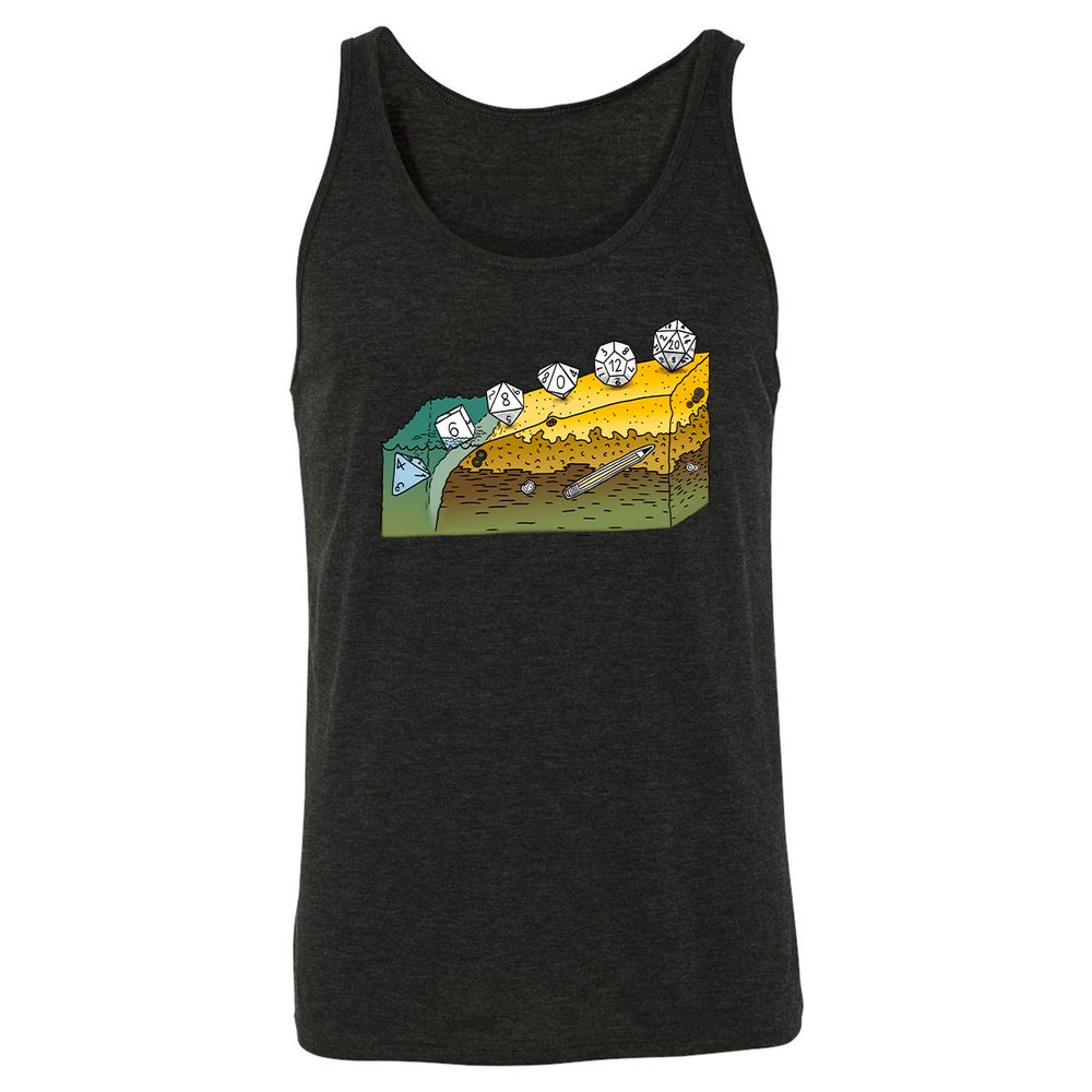 Unisex Jersey Tank - 4H9GPK85 - Charcoal Black Triblend - 5