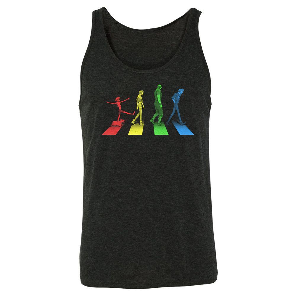 Unisex Jersey Tank - X9YVKUKF - Charcoal Black Triblend - 5