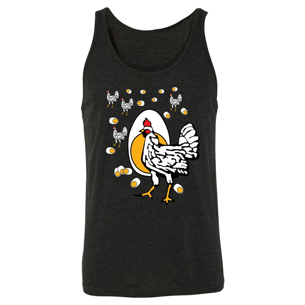 Unisex Jersey Tank - ABJSXZLJ - Charcoal Black Triblend - 5