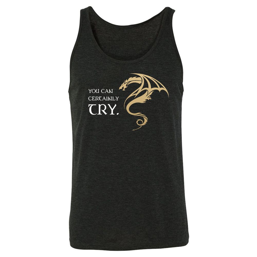 Unisex Jersey Tank - 2U8ELEDA - Charcoal Black Triblend - 5