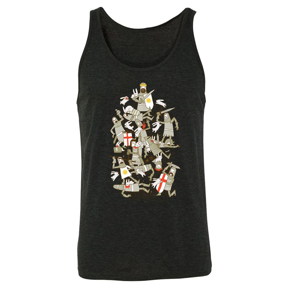 Unisex Jersey Tank - 1JAGTEK7 - Charcoal Black Triblend - 5