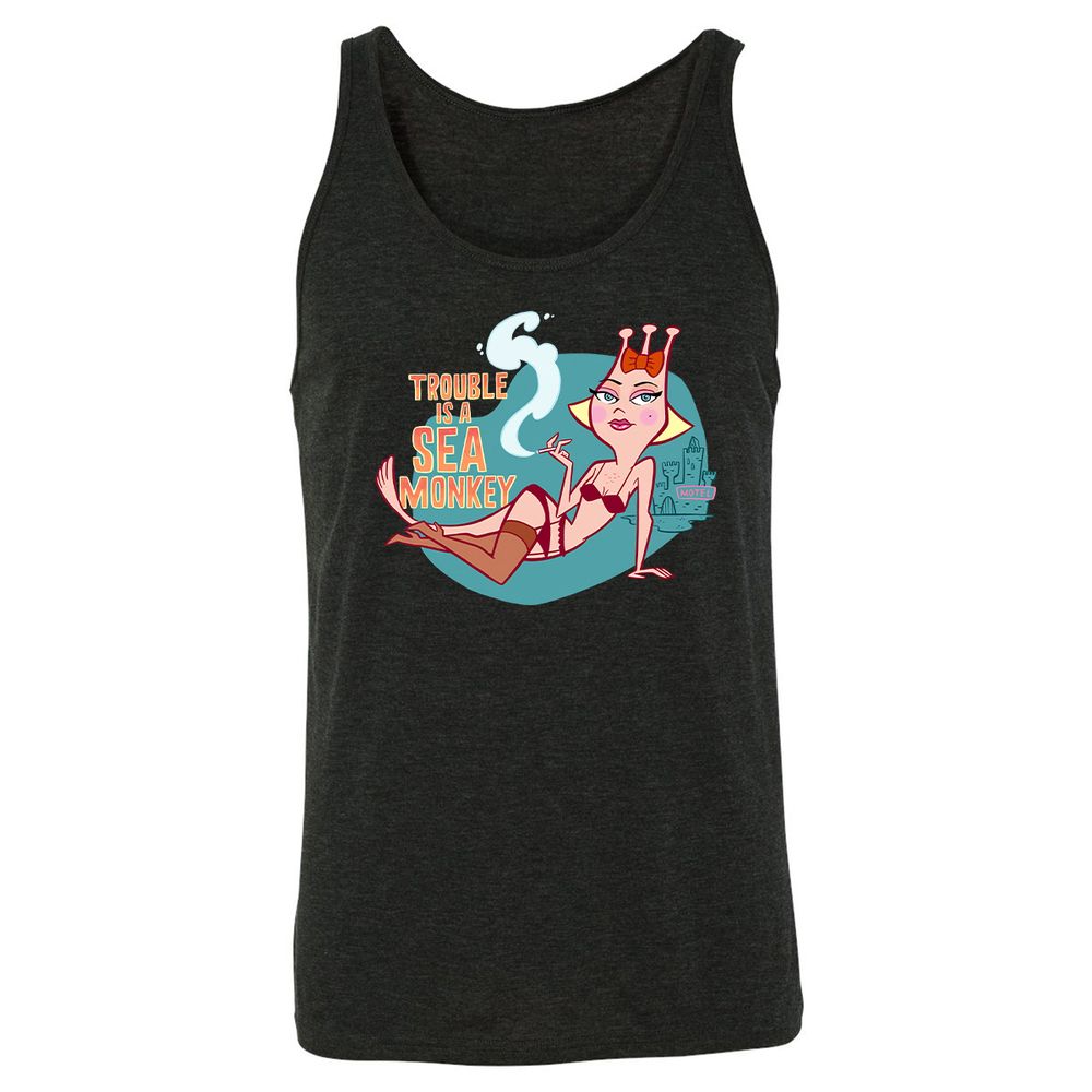 Unisex Jersey Tank - VS9D9TVT - Charcoal Black Triblend - 5