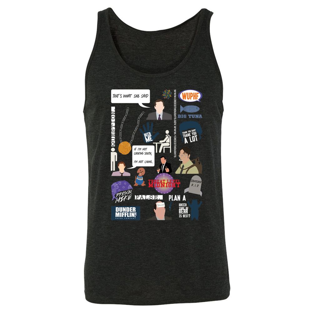 Unisex Jersey Tank - 7S4DZV6B - Charcoal Black Triblend - 5