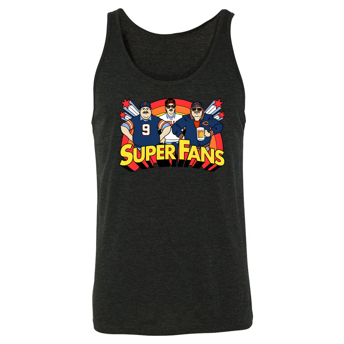 Unisex Jersey Tank - 8CWMCRH8 - Charcoal Black Triblend - 5