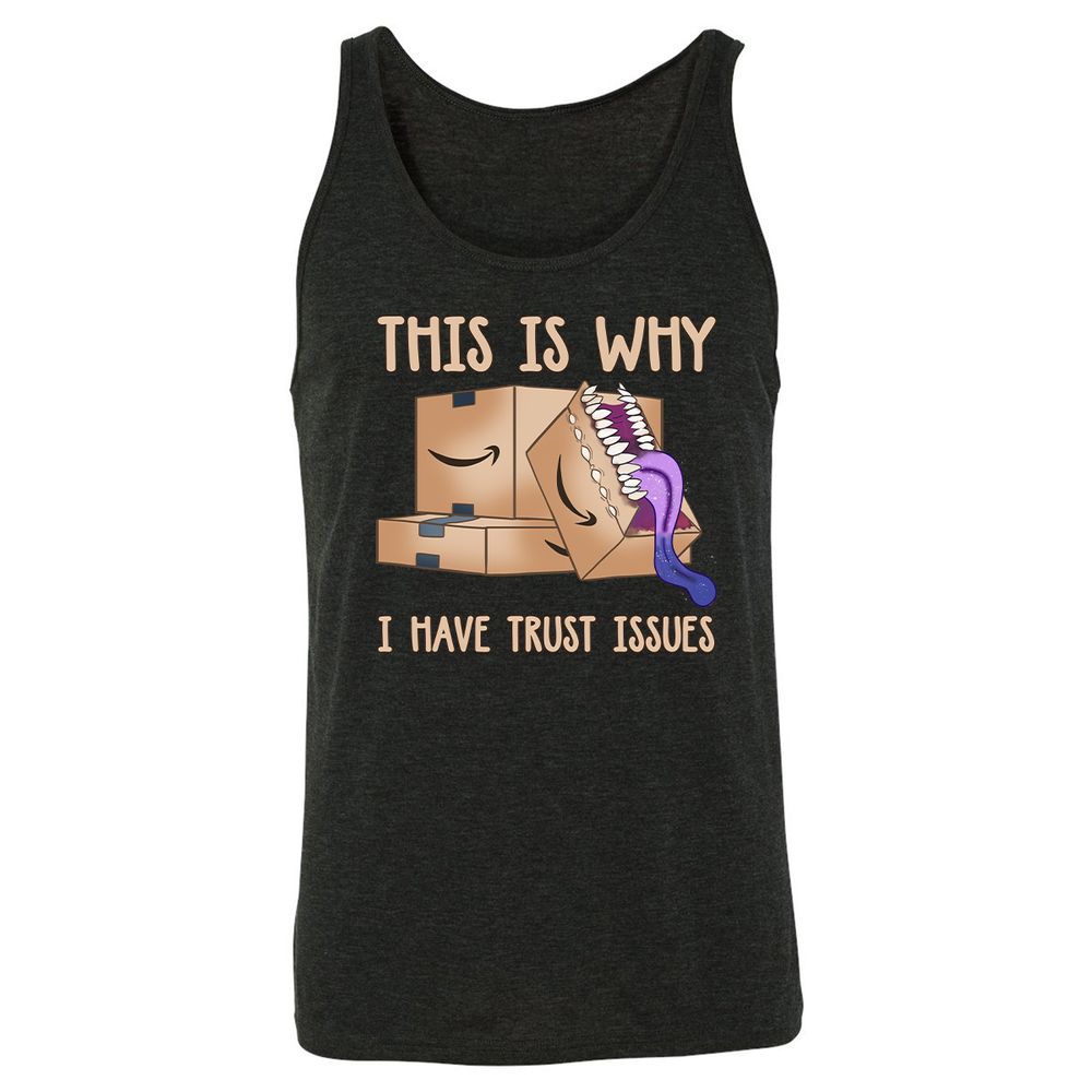 Unisex Jersey Tank - QY47GA8D - Charcoal Black Triblend - 5