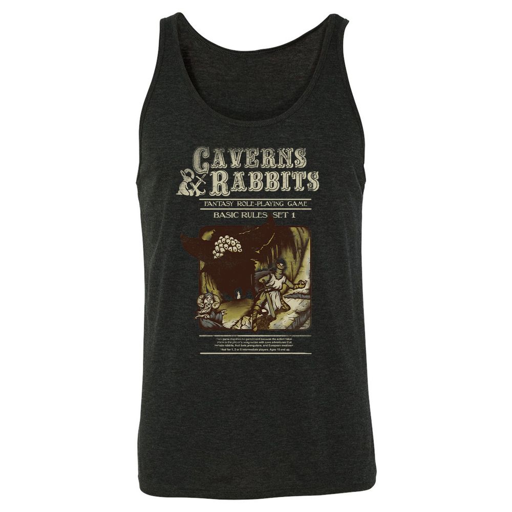 Unisex Jersey Tank - SNZELK49 - Charcoal Black Triblend - 5