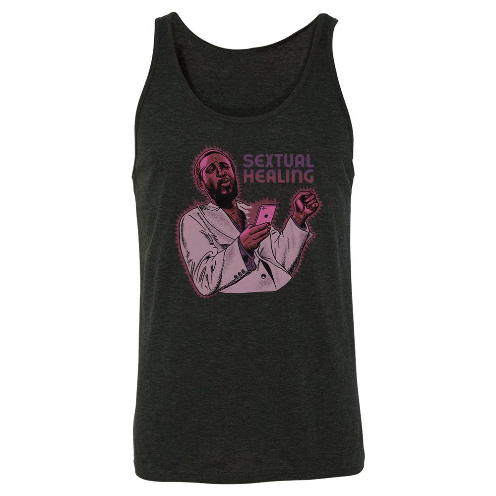 Unisex Jersey Tank - D9Z699GX - Charcoal Black Triblend - 5
