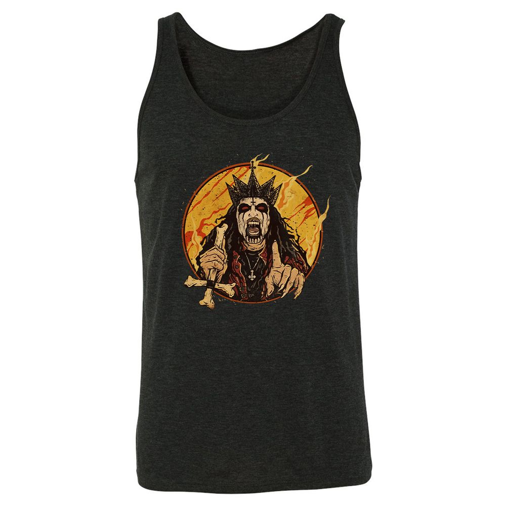 Unisex Jersey Tank - WT4JFBR8 - Charcoal Black Triblend - 5