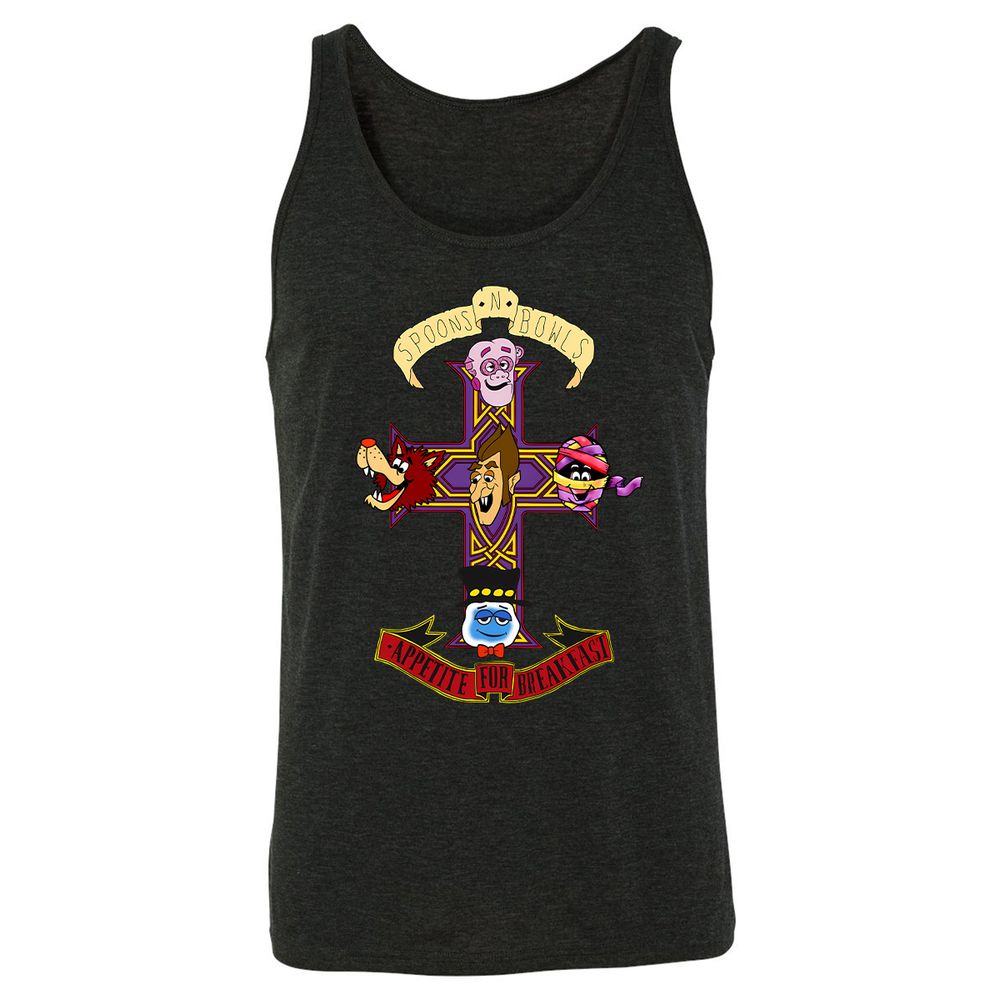 Unisex Jersey Tank - E4JGYBLL - Charcoal Black Triblend - 5