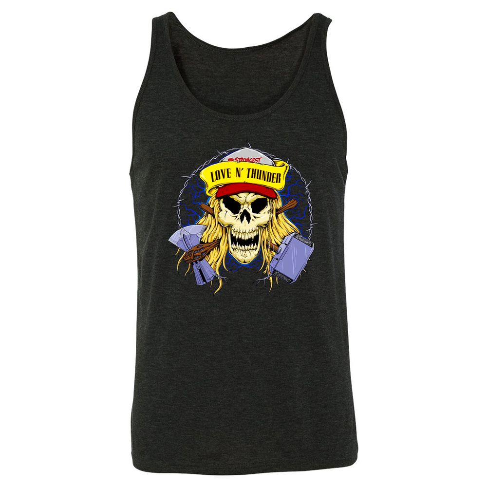 Unisex Jersey Tank - S8CSQQCP - Charcoal Black Triblend - 5