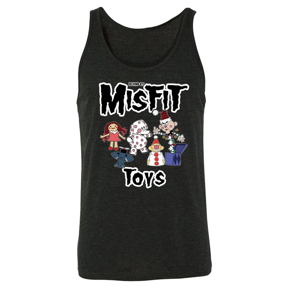 Unisex Jersey Tank - 3H5Z73ZR - Charcoal Black Triblend - 5