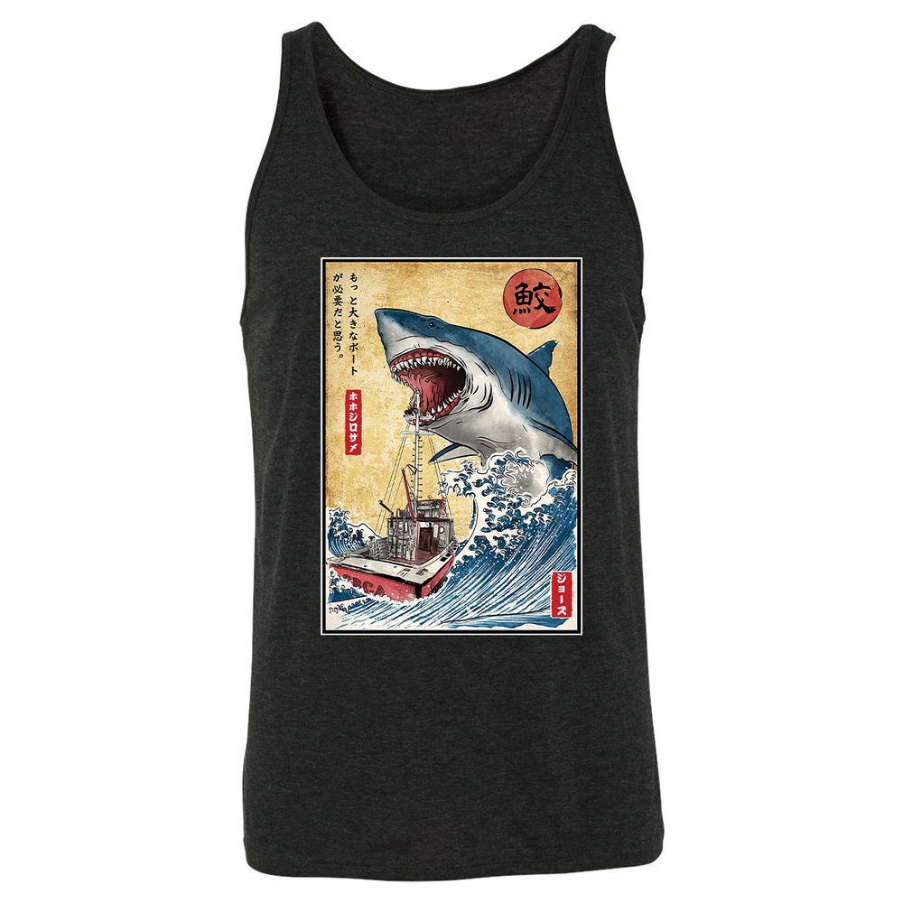Unisex Jersey Tank - DP1N7H54 - Charcoal Black Triblend - 5