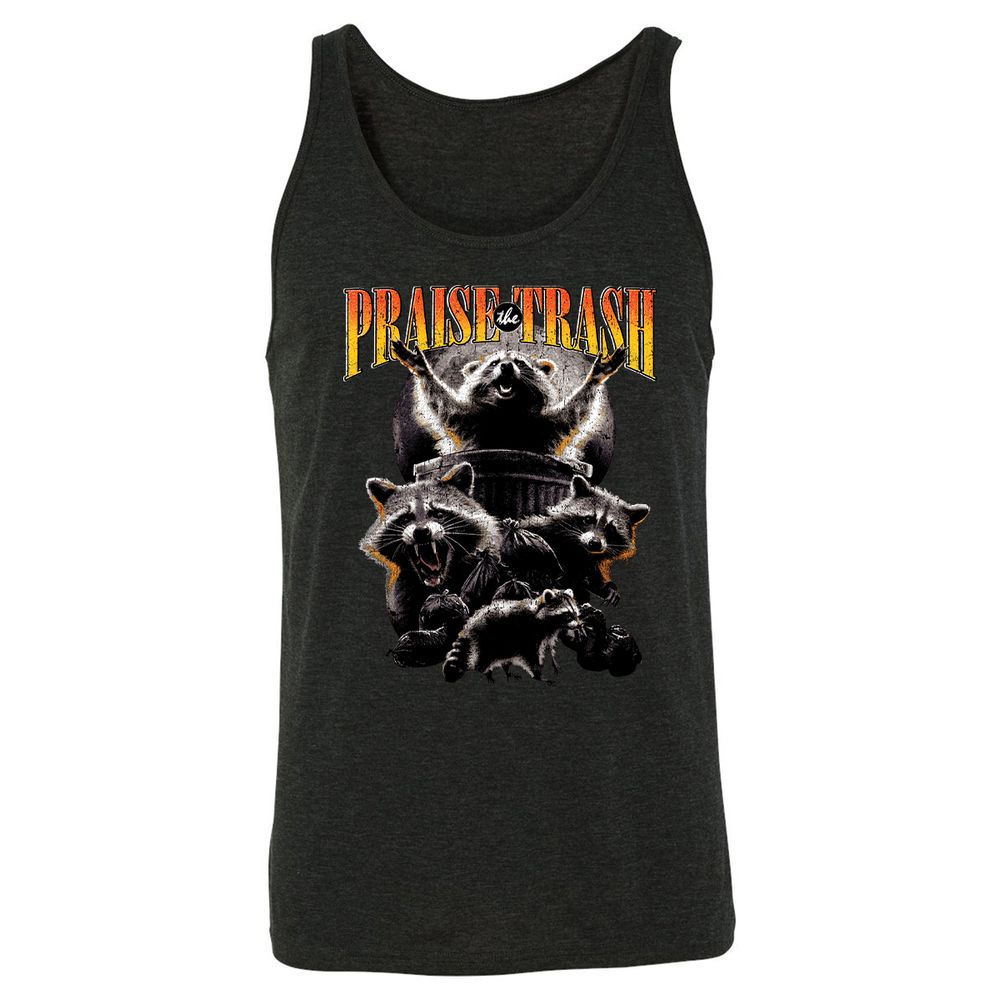Unisex Jersey Tank - 4SBKHQLF - Charcoal Black Triblend - 5
