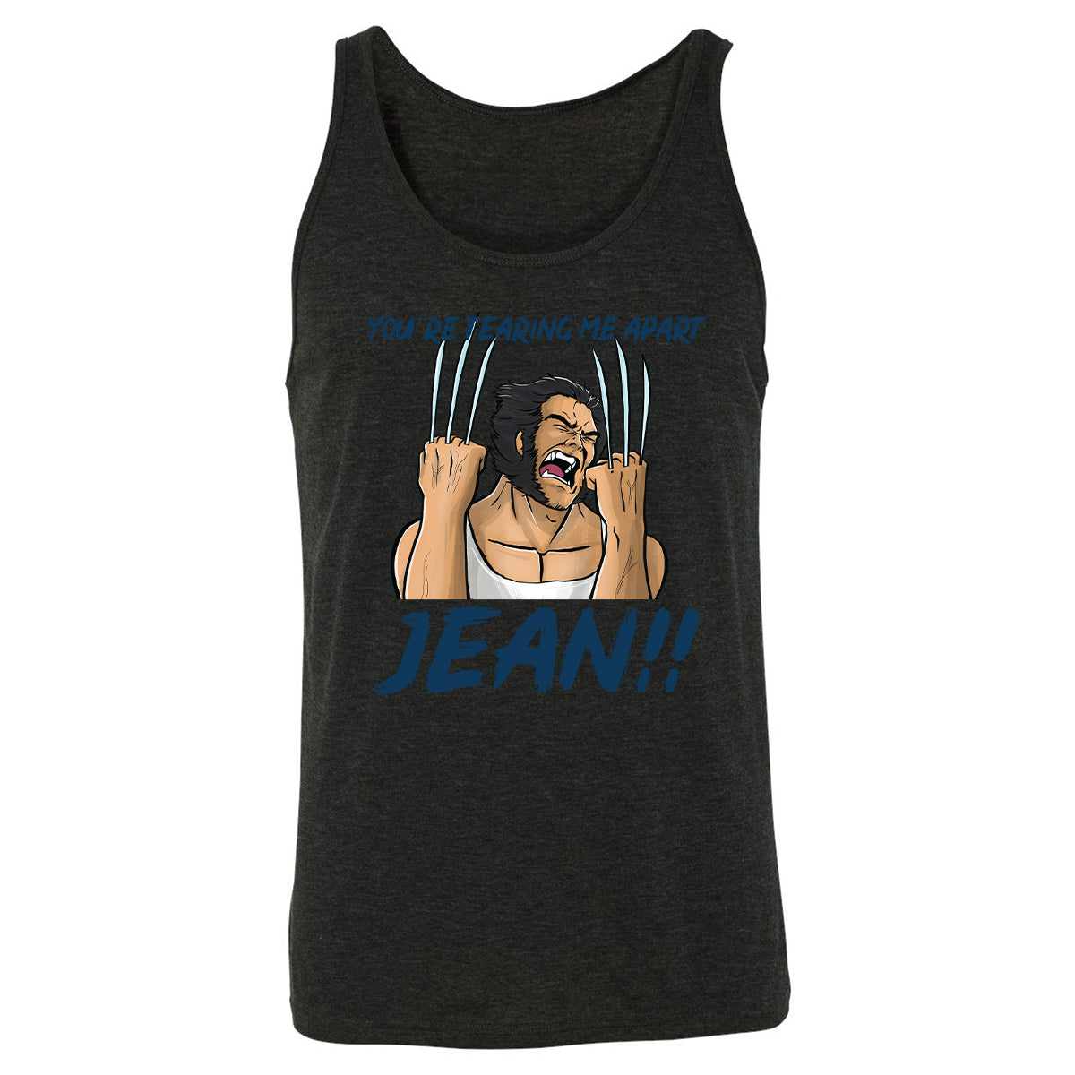 Unisex Jersey Tank - LBTP1PWS - Charcoal Black Triblend - 5