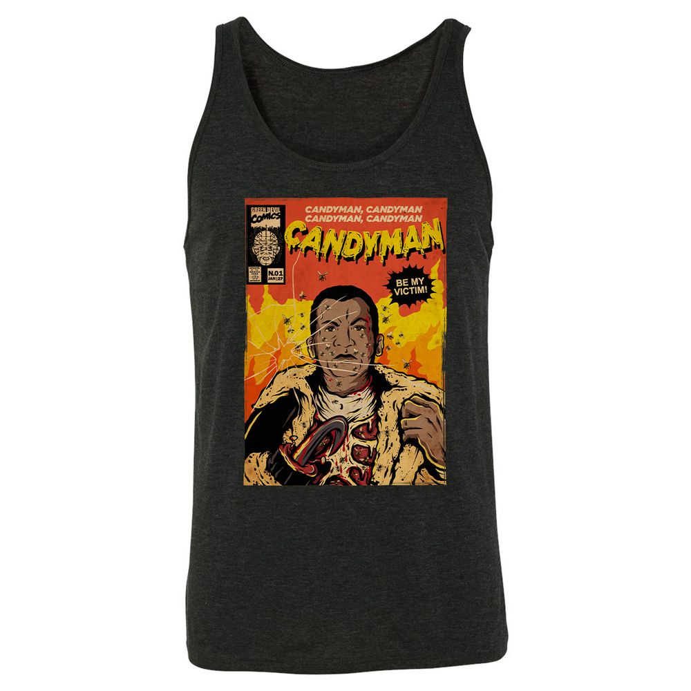 Unisex Jersey Tank - CV76TMHU - Charcoal Black Triblend - 5