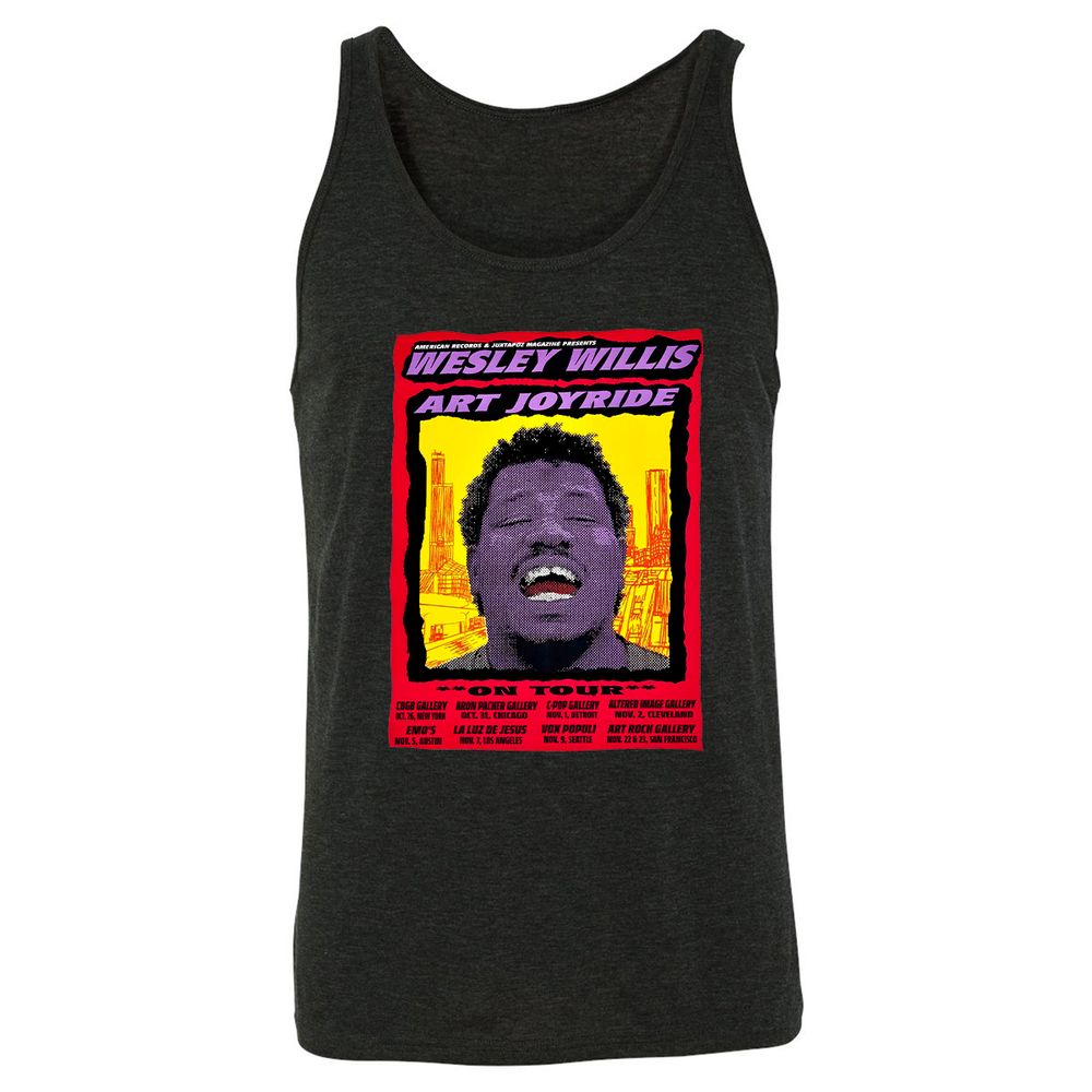 WESLEY WILLIS - ART JOYRIDE - Charcoal Black Triblend - 5