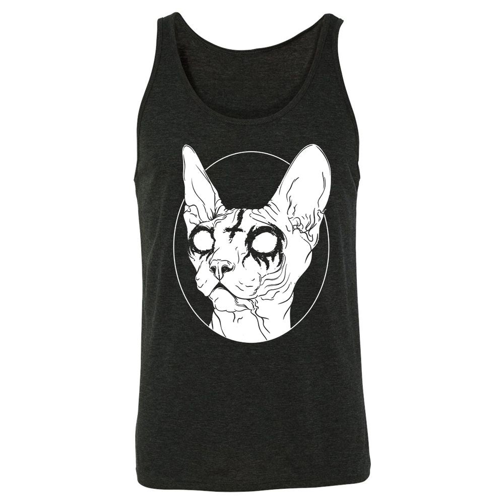 Unisex Jersey Tank - WVRLNWQB - Charcoal Black Triblend - 5