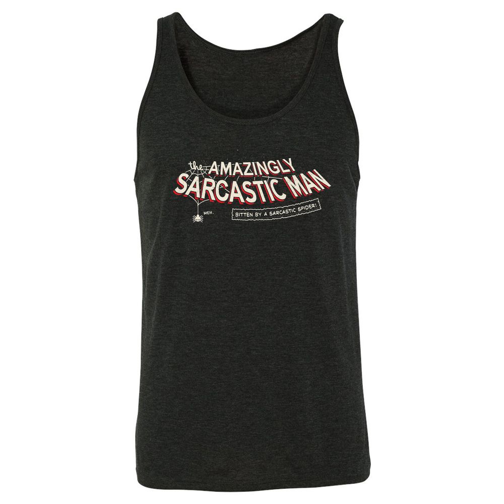 Unisex Jersey Tank - M8AHJBPJ - Charcoal Black Triblend - 5