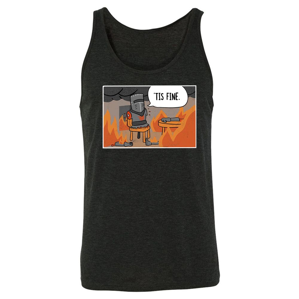 Unisex Jersey Tank - XH4UTK92 - Charcoal Black Triblend - 5