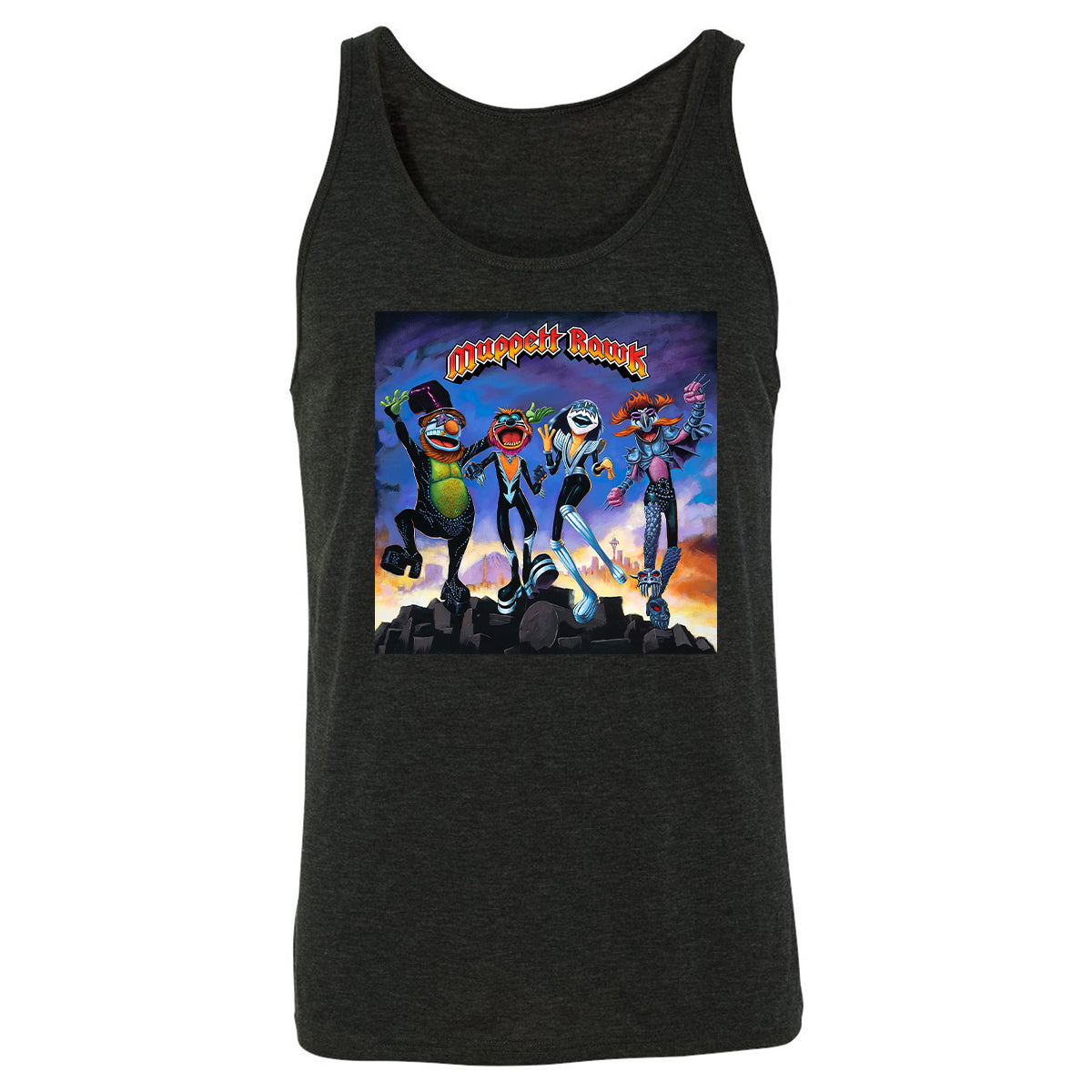 Unisex Jersey Tank - DW2CGFSW - Charcoal Black Triblend - 5