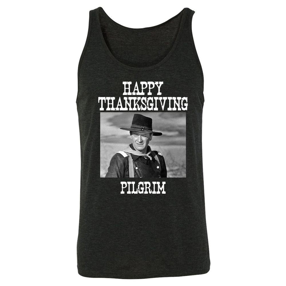 THANKSGIVING PILGRIM - Charcoal Black Triblend - 5